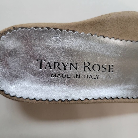 Taryn Rose Slip On Gold Sandals - Picture 7 of 9
